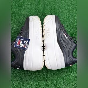 Fila Disruptor II Wedge 5FM00704-014‎ Womens Black Lifestyle Sneakers Size-8